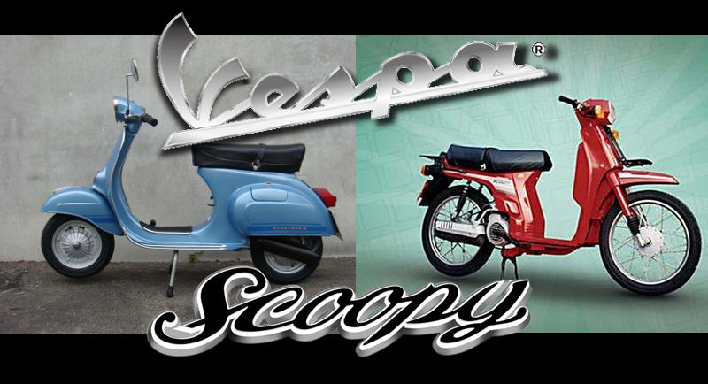 Los scooters de los 80: Vespa Primavera vs Honda Scoopy