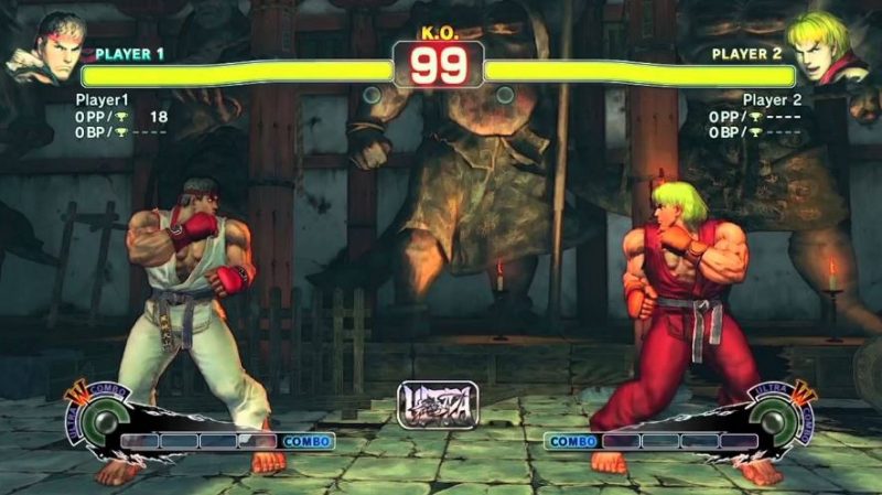 Una imagen de un combate de Street Fighter entre Ryu y Ken