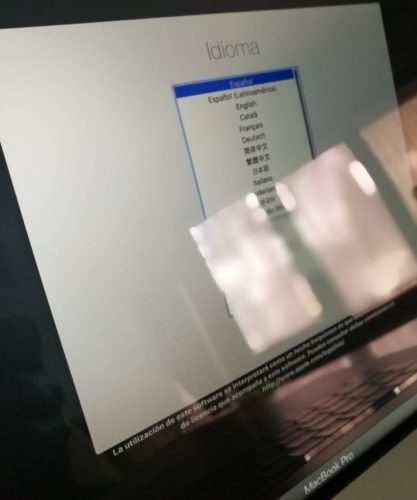 La pantalla retina del MacBook Pro de 15