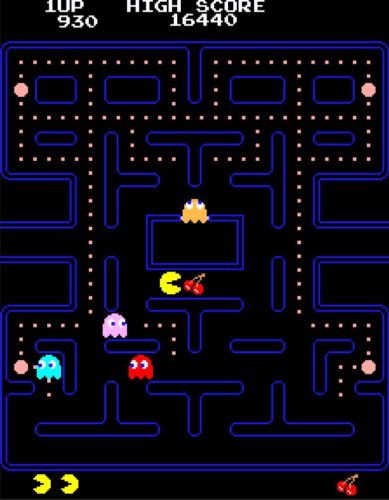 Captura de pantalla del videojuego Pacman