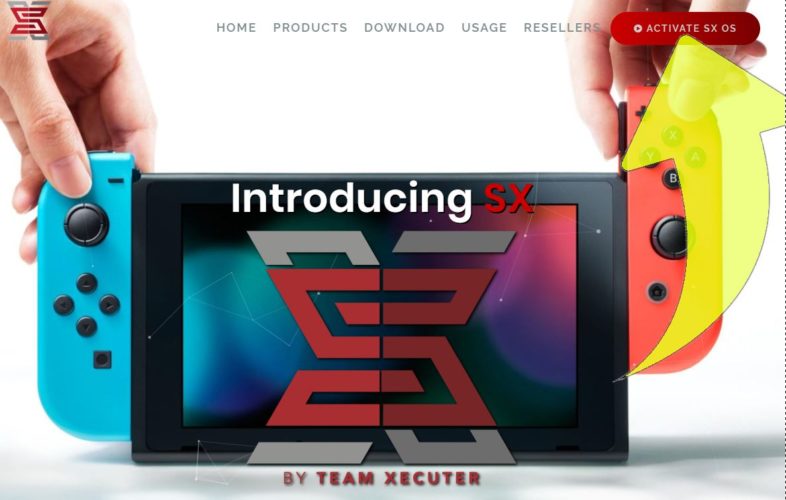 Captura de la home de la web del Team Xecuter