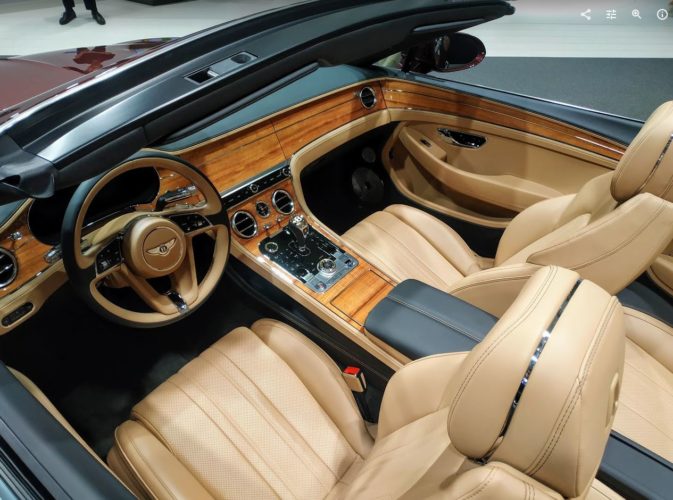 El espectacular interior del Bentley Continental GT